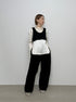 lamb wool bustier